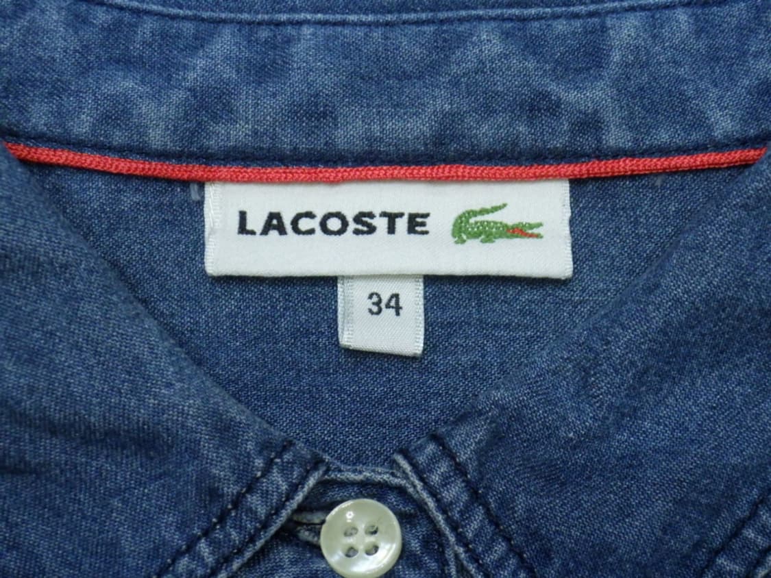 (34/90) LACOSTE 라코스테 여성 데님 긴팔 셔츠 상품이미지8