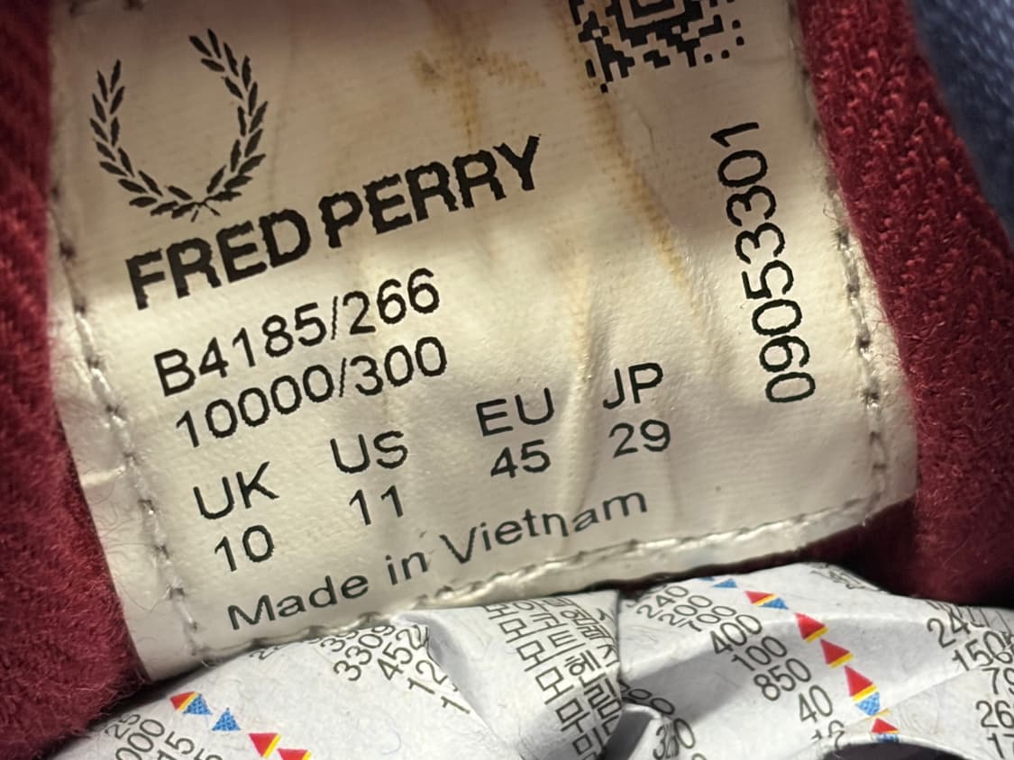 프레드페리 남성 스니커즈 290 상품이미지9