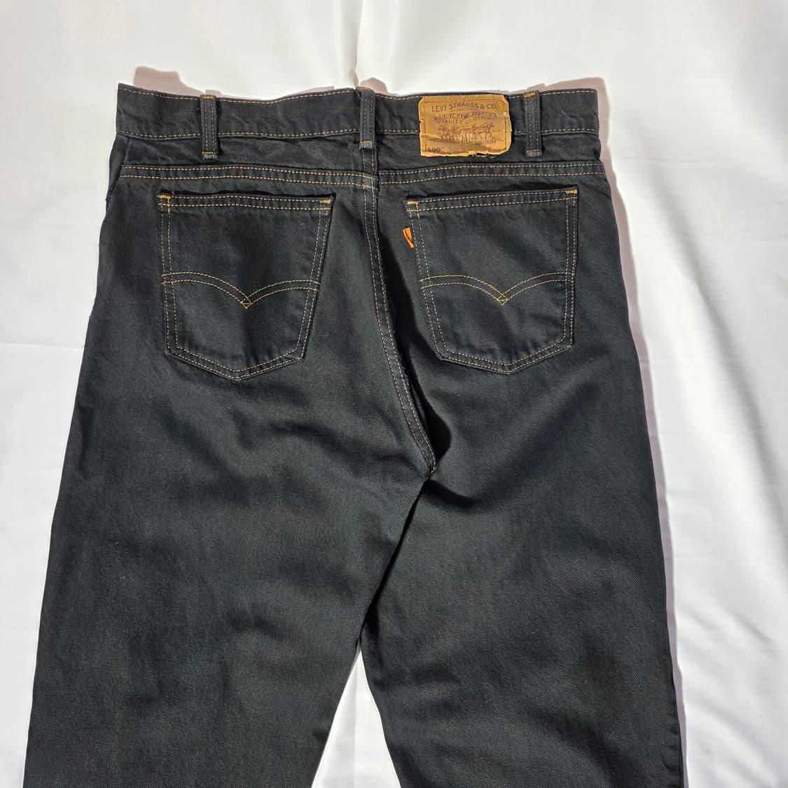 [W34L32]90s 리바이스 550 오렌지탭 블랙 데님팬츠 상품이미지8