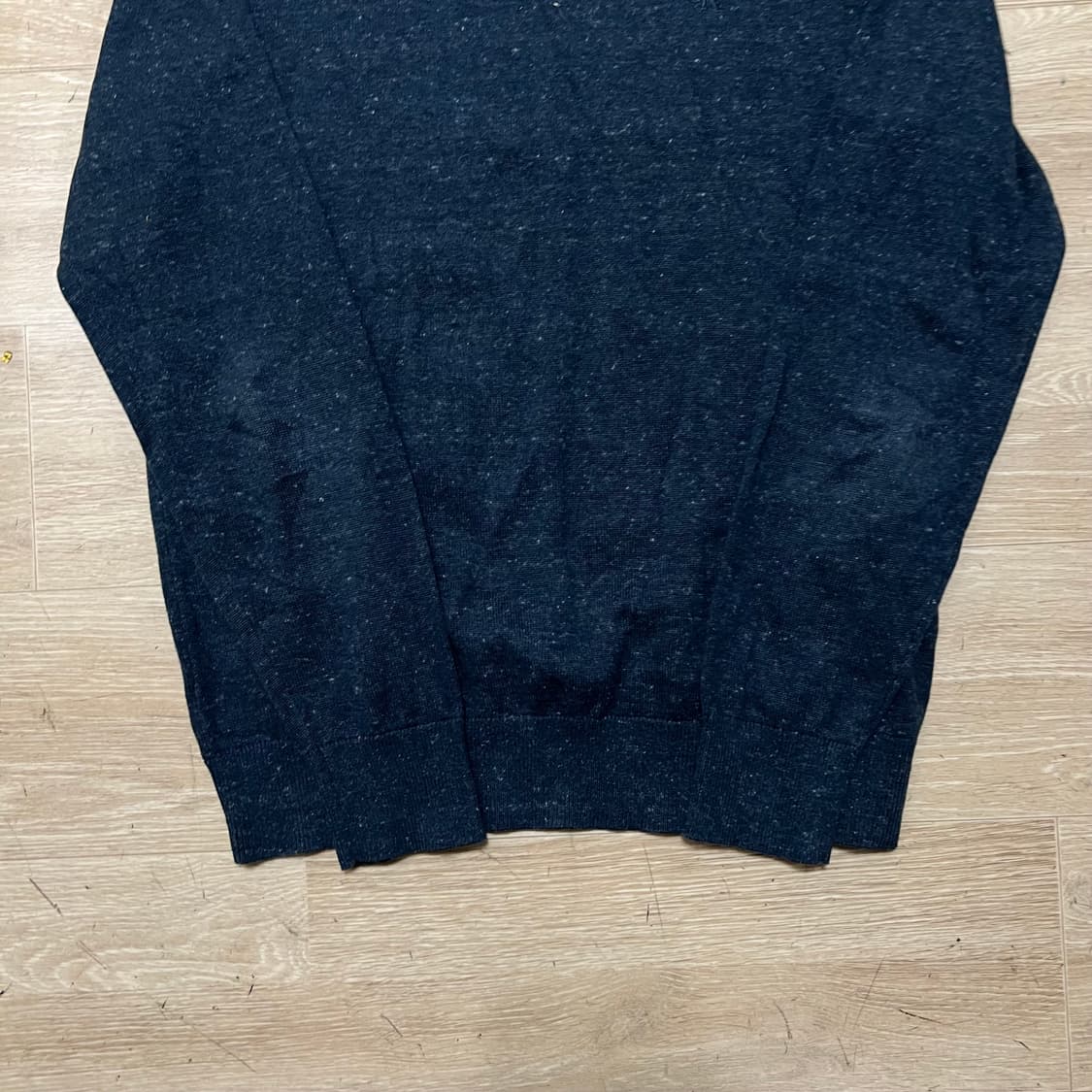 캘빈클라인 여성 CK 자수 로고 라운드넥 니트 [네이비] XS/85 상품이미지3