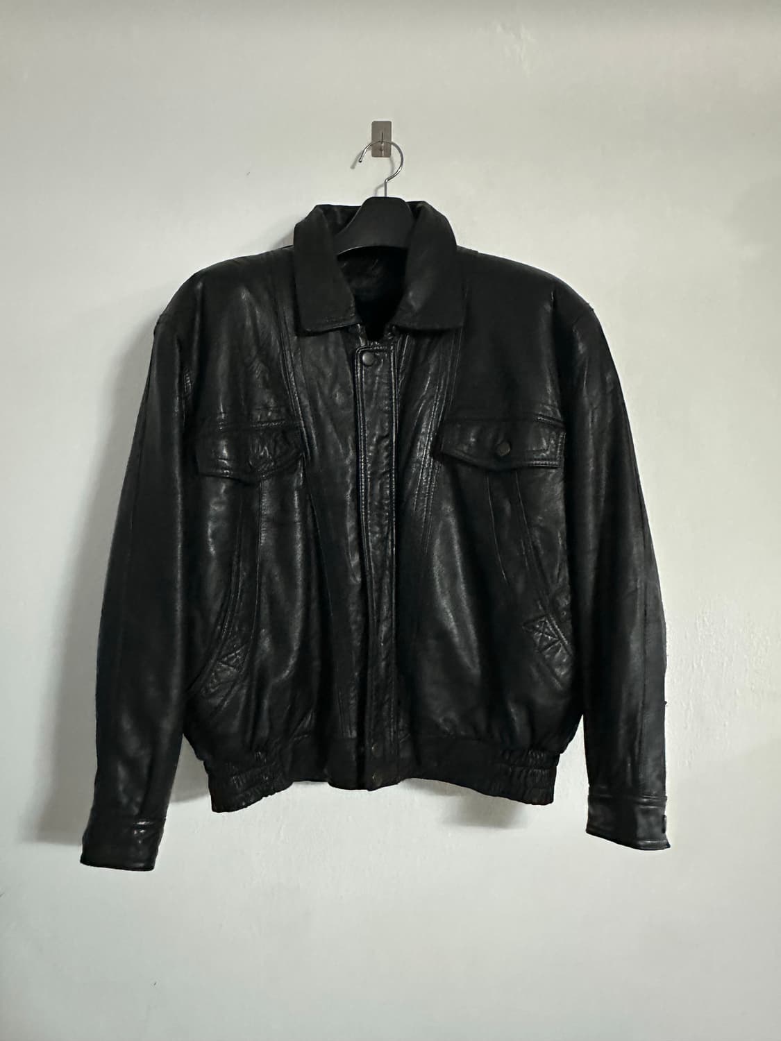 빈티지 양가죽 블루종 점퍼 남자 M사이즈 상품이미지1