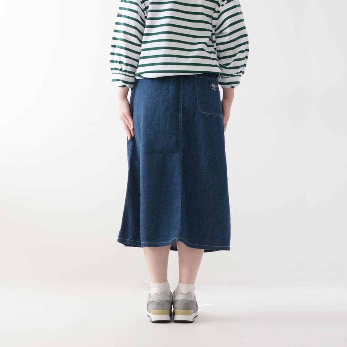 [38]Danton 단톤 데님 롱 스커트 치마 상품이미지2