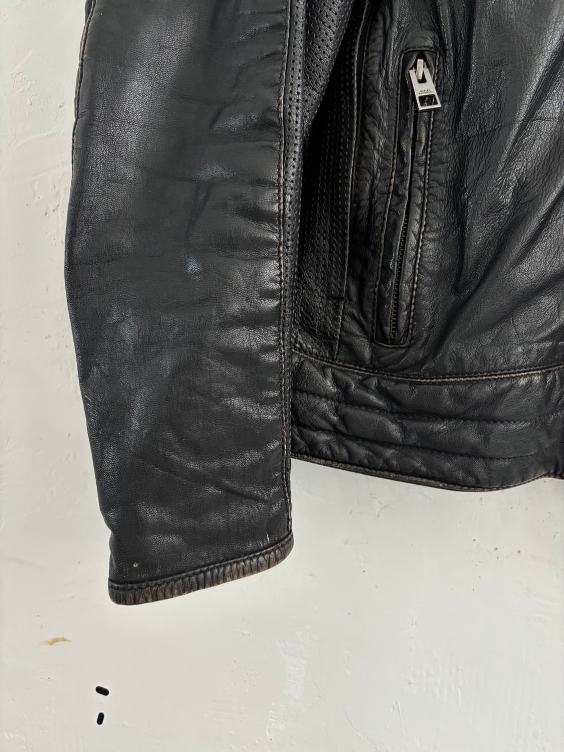 Harley Davidson 할리데이비슨 블랙 가죽 라이딩 기어 자켓 상품이미지3