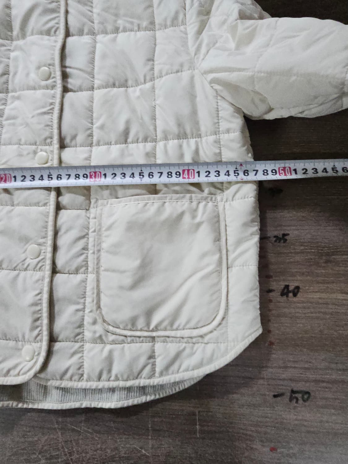 8 세컨즈 누빔 경량패딩 아이보리 S 상품이미지4