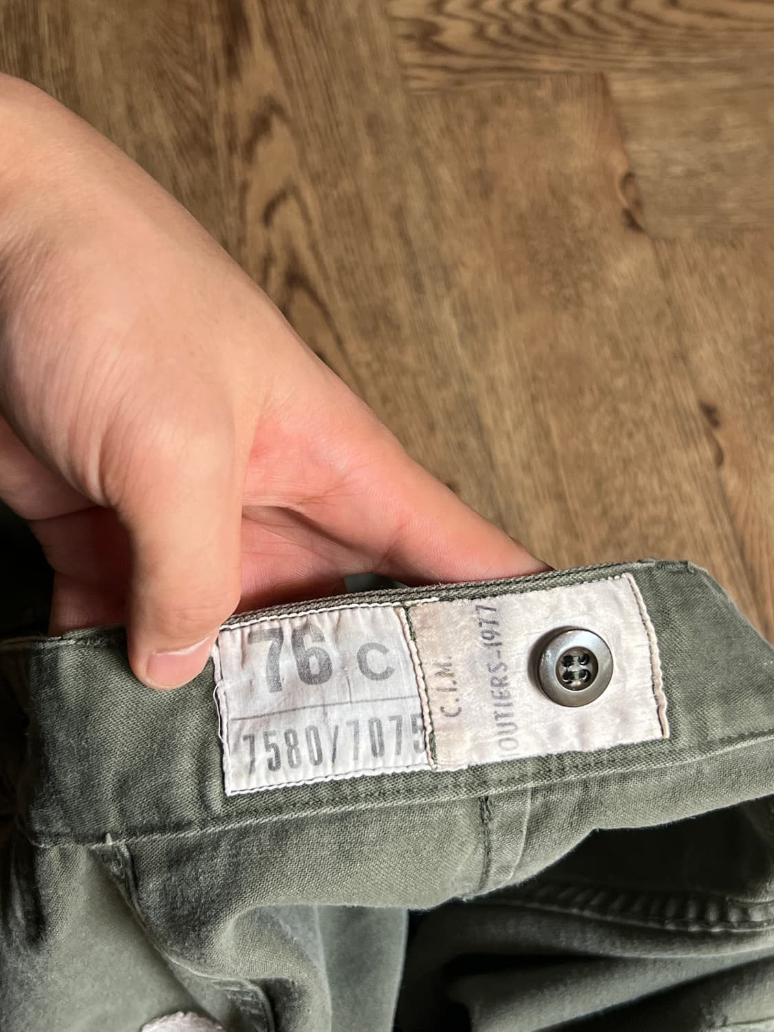 [30]70's 프랑스군 밀리터리 필드 카고팬츠 상품이미지7