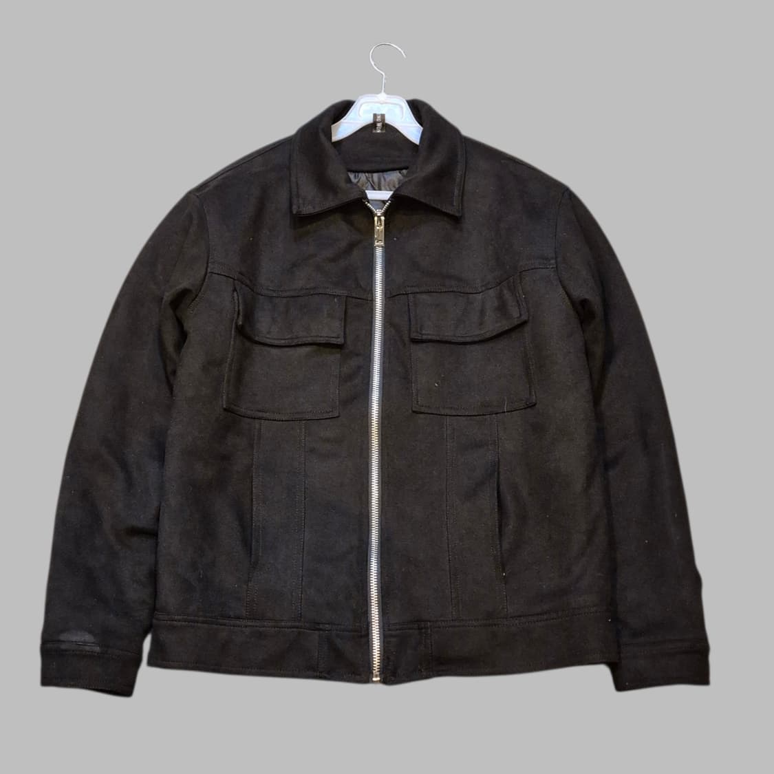 FREE(착샷잇음) 블랙 스웨이드자켓  상품이미지1