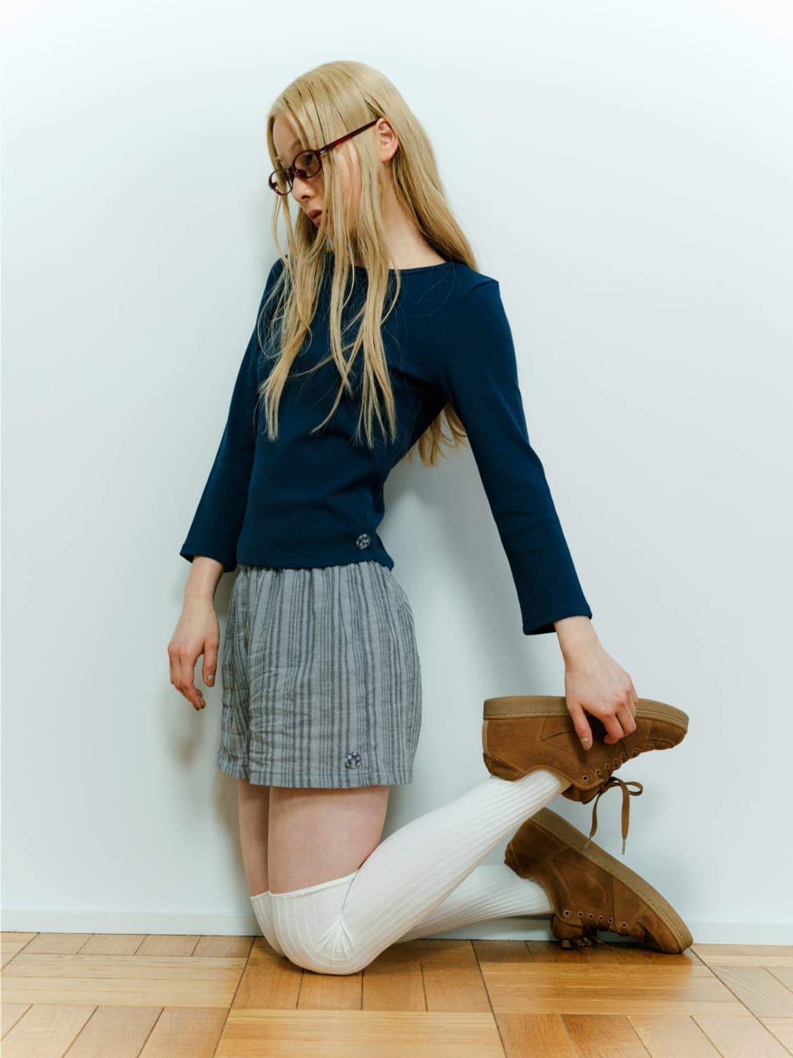 Ethnic shorts dark grey 상품이미지2