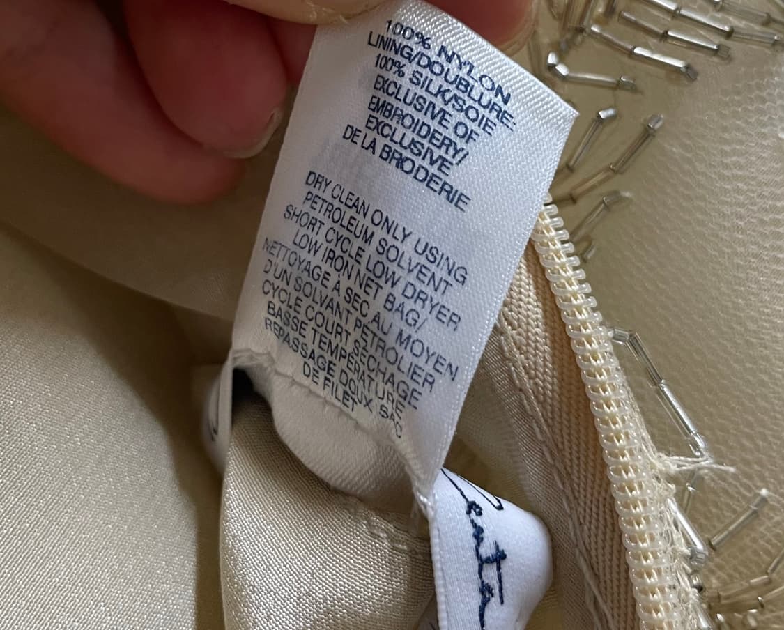 Oscar de la Renta 오스카 드 라 렌타 골드 비즈 드레스  상품이미지8