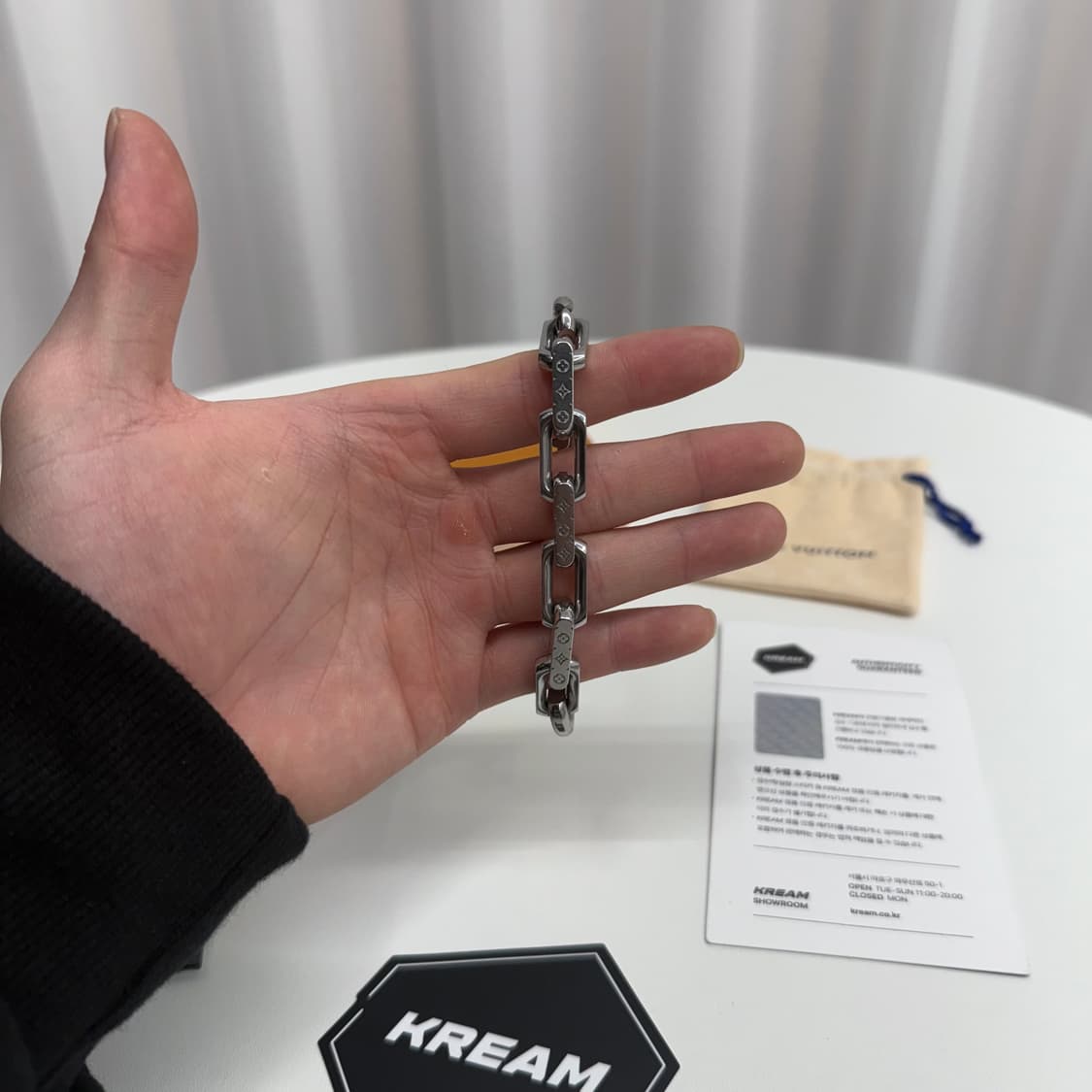 [크림 풀구성/ M] 루이비통 버질아블로 체인 팔찌 상품이미지6