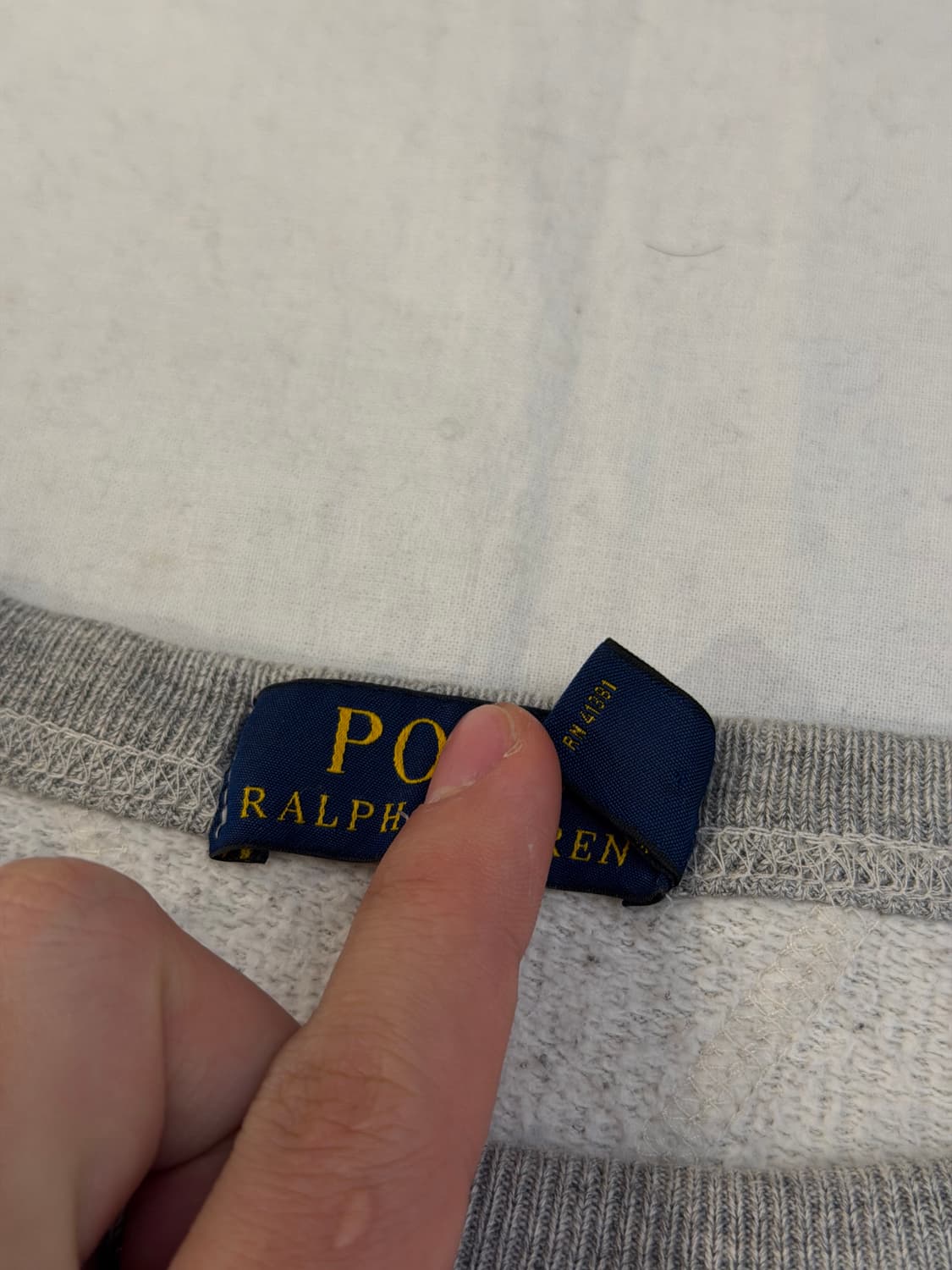 폴로 랄프로렌 USRL 스쿼드론 더블 V 스웻셔츠 그레이 상품이미지7