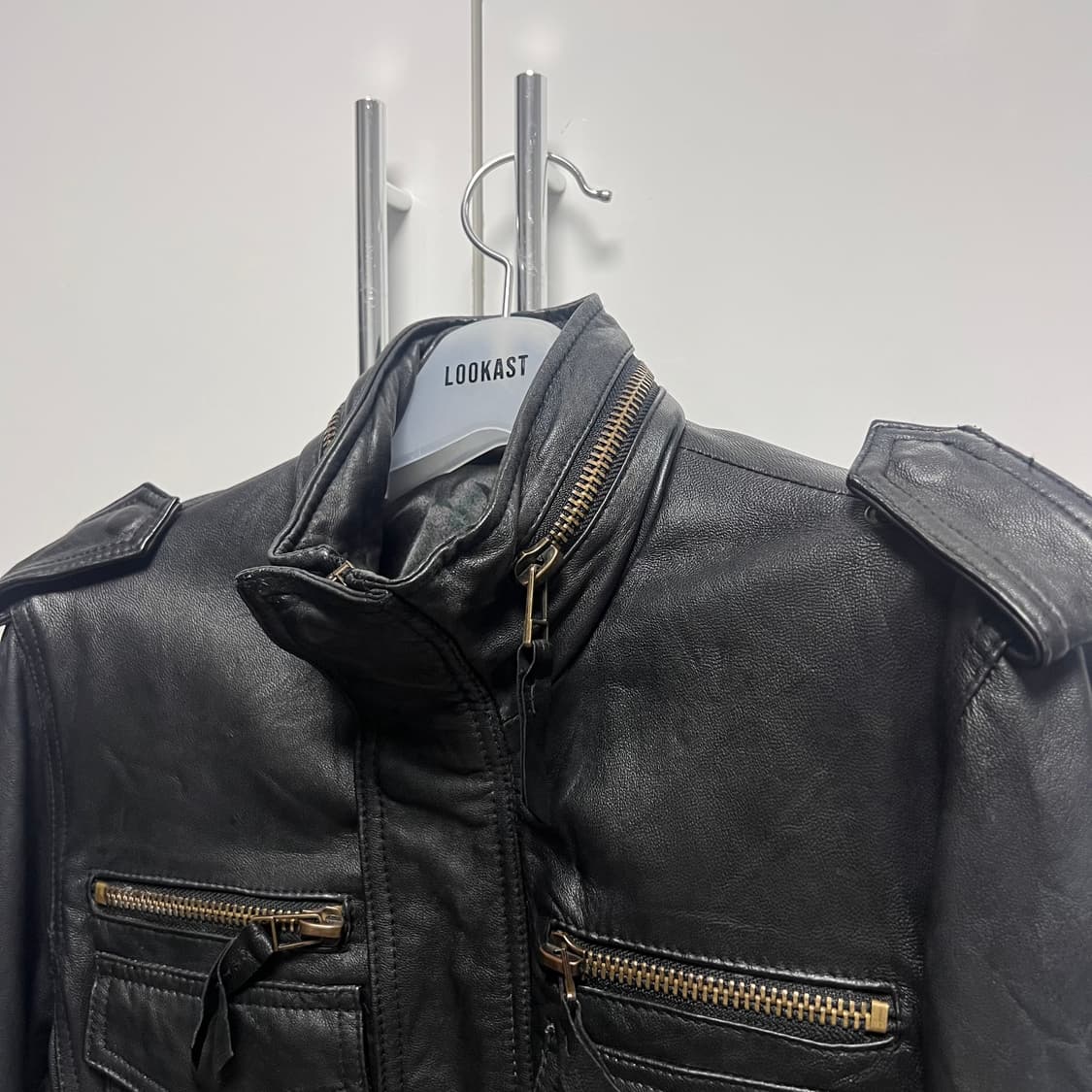 jpn vtg 일본 빈티지 양가죽 밀리터리 봄버 자켓 L 상품이미지3