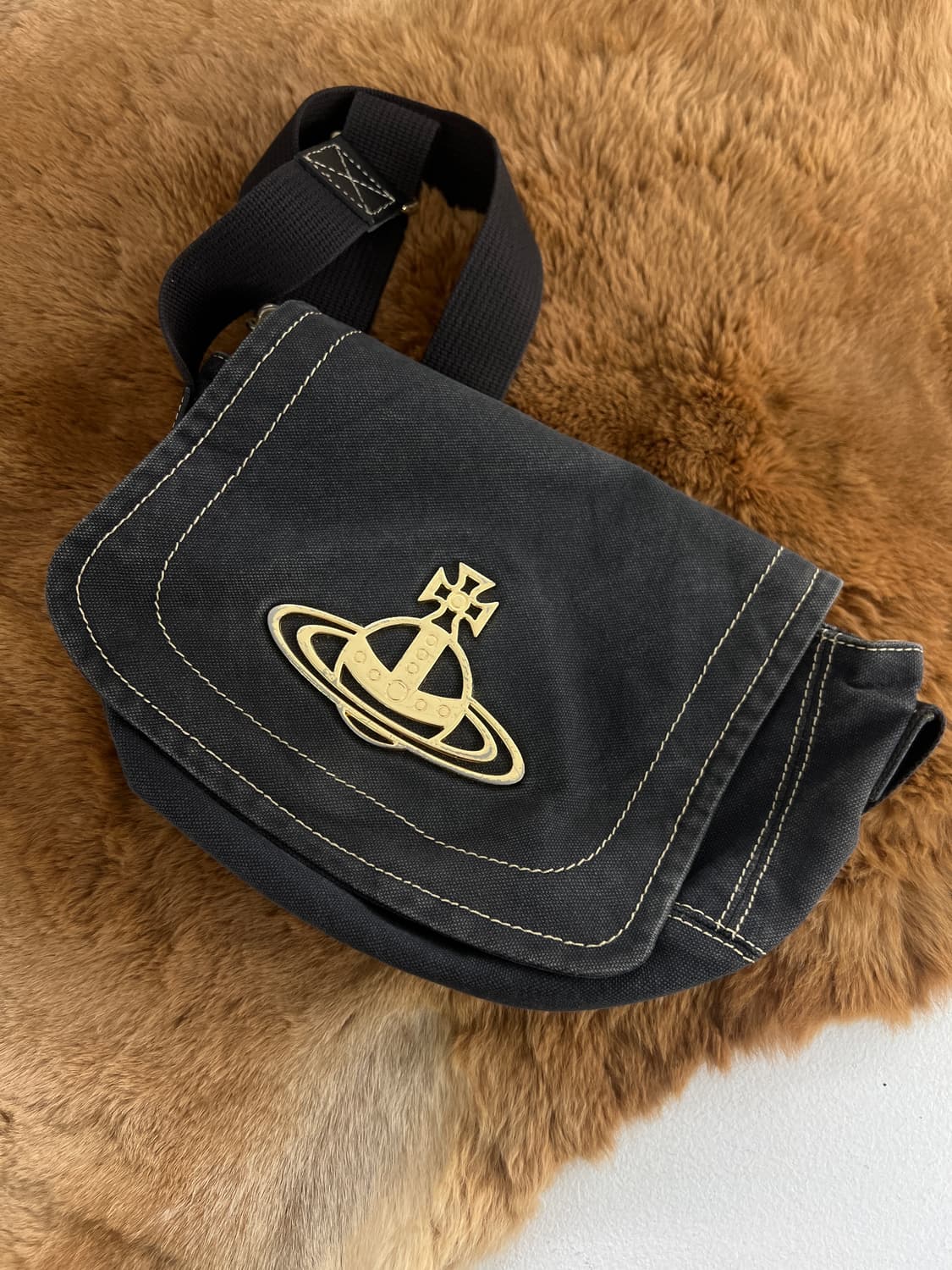 비비안웨스트우드 코튼 숄더백 상품이미지1