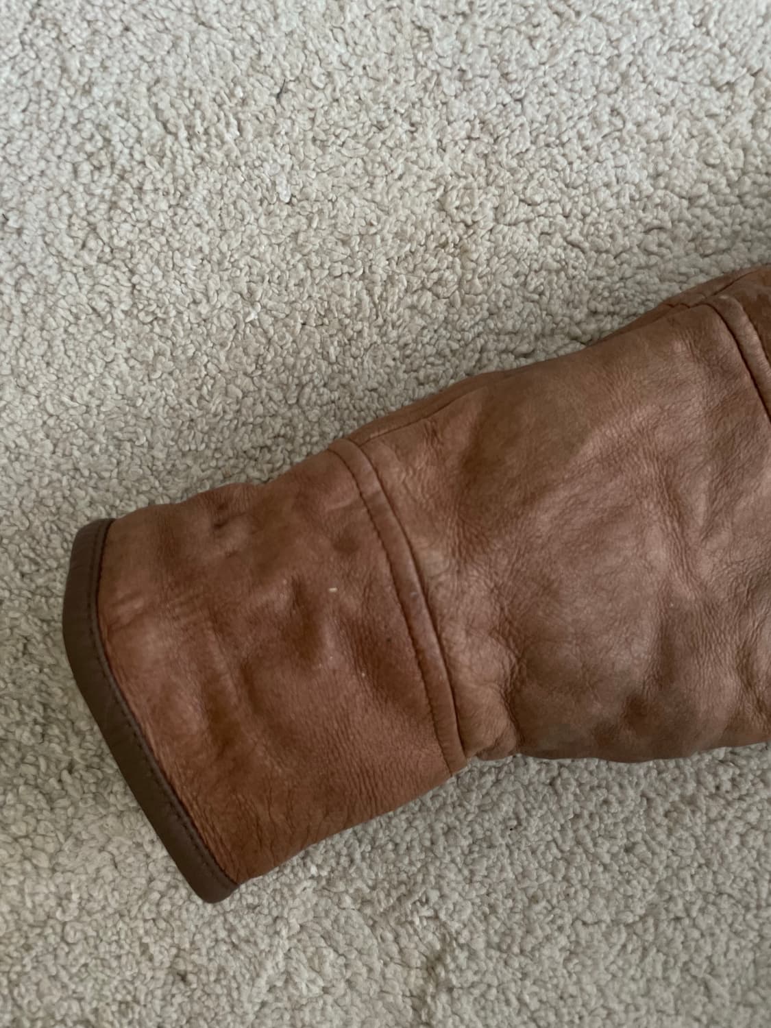 vintage 90s shawl collar crop leather jk 상품이미지9