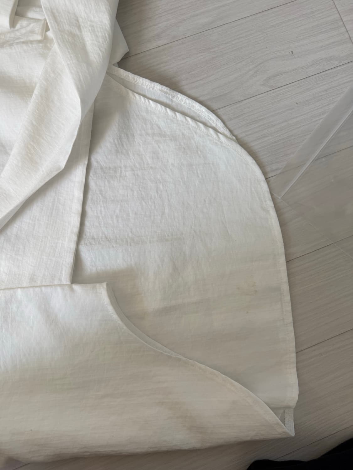 이네기 Tie-Waist Oversized Shirt (white) 상품이미지6
