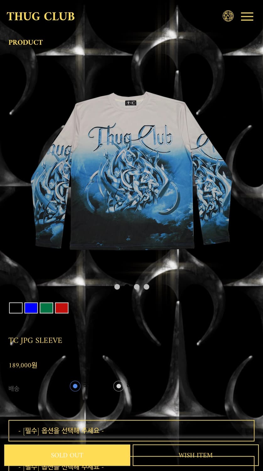 떠그클럽 사탄 롱슬리브 1사이즈 상품이미지1