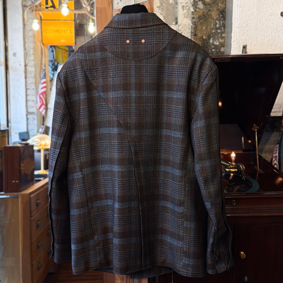 앤더슨벨 소이 체크 더블자켓 상품이미지6