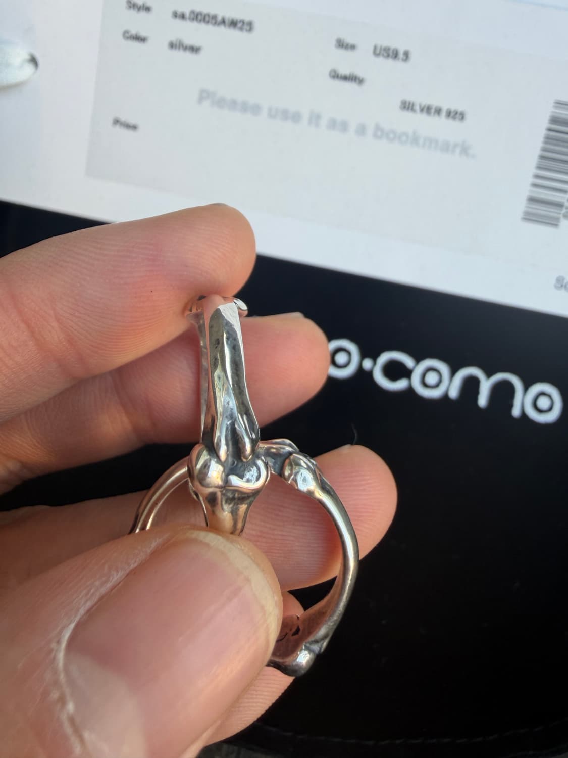 25AW 솔로이스트 듀얼링 반지 9.5사이즈  (새상품) 상품이미지3