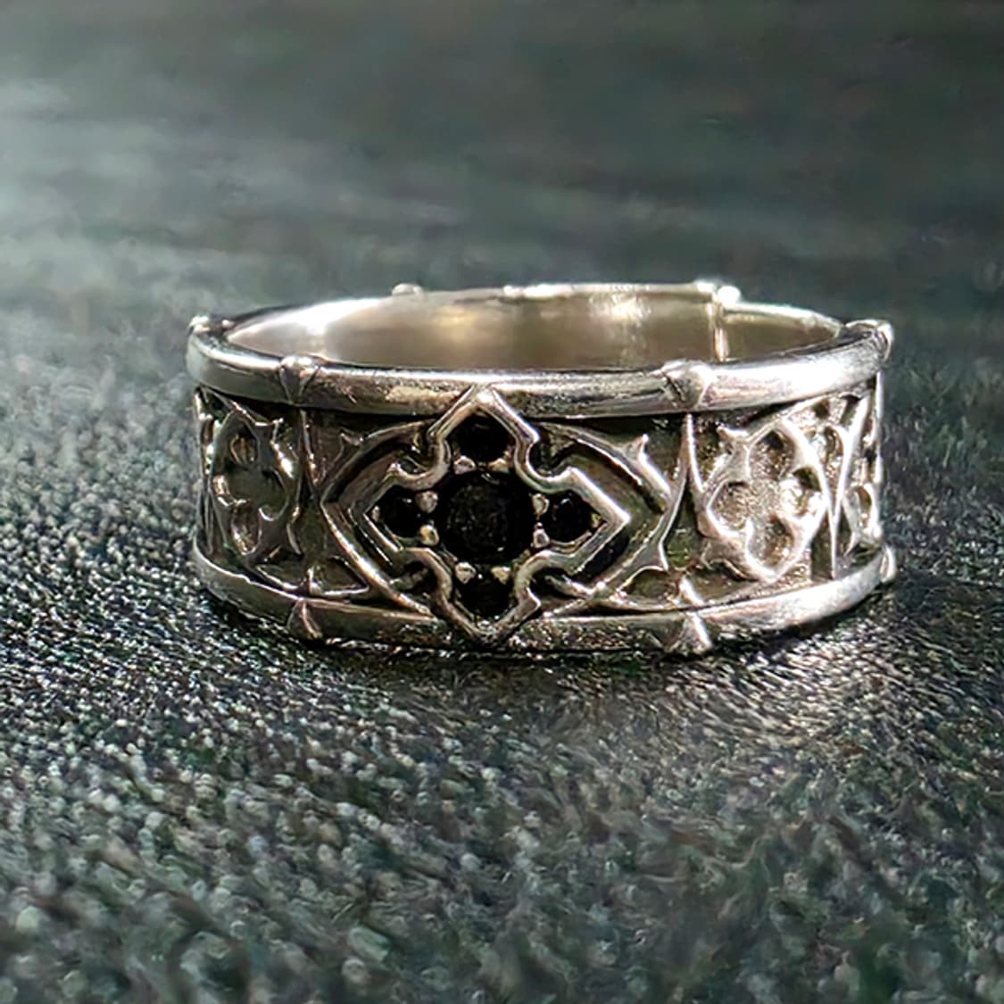 Ardel 실버 남자 엔틱 빈티지 명품 고딕 문양 십자가 반지 상품이미지3