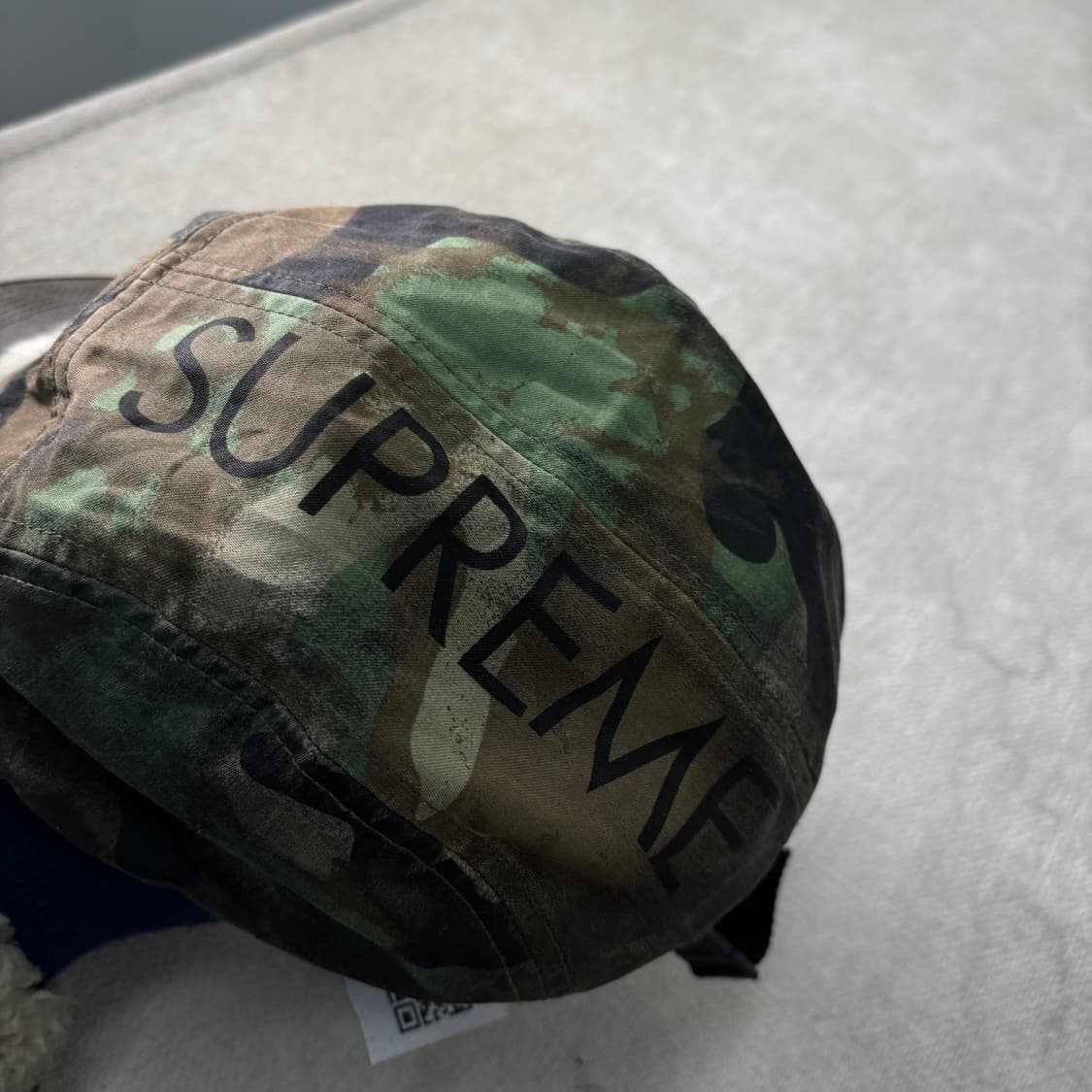 슈프림 X 스톤아일랜드 14FW 카모 캠프캡 상품이미지3