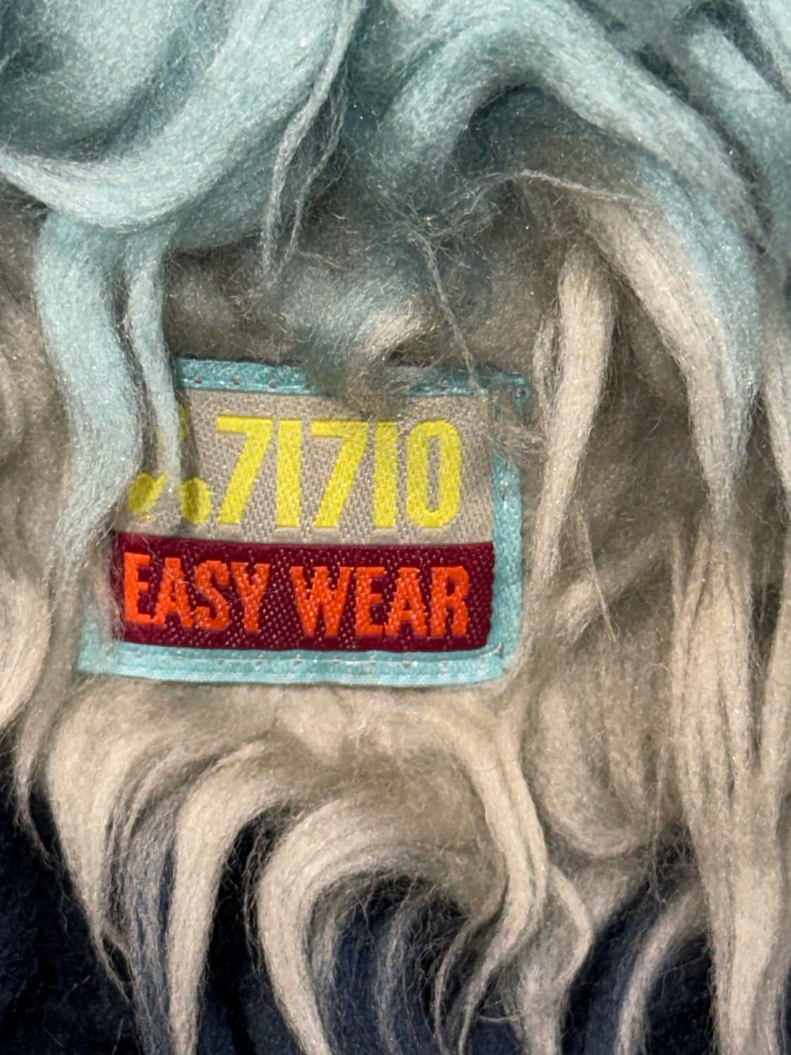 Oilily blue stripe grunge fur duffle 코트 상품이미지5