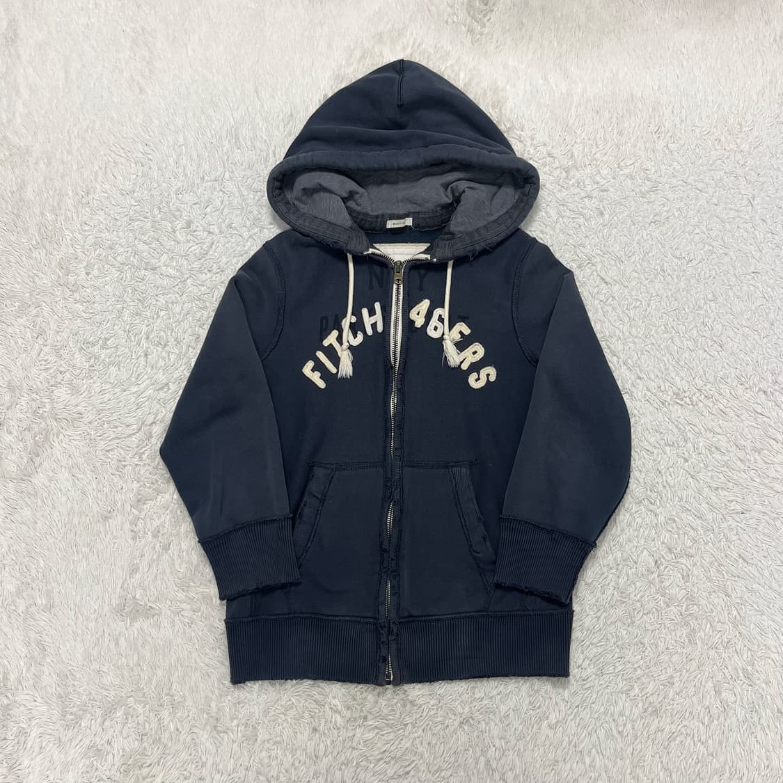 Abercrombie navy zip-up hoodie 상품이미지4