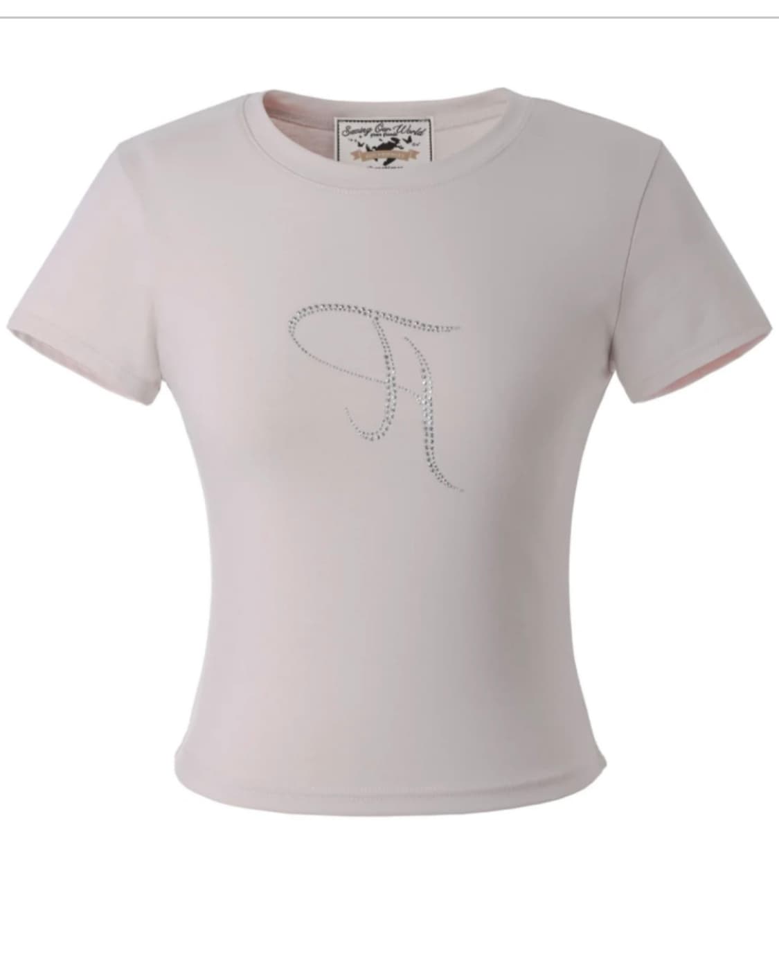 Threetimes jewel tee 쓰리타임즈 쥬얼티 핑크 S 상품이미지2