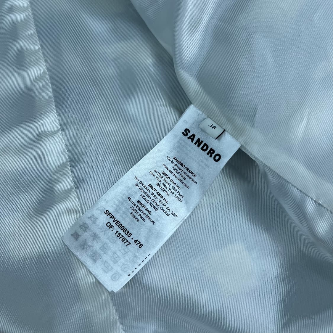 산드로 우먼 하운드투스 트위드 자켓 38 상품이미지6