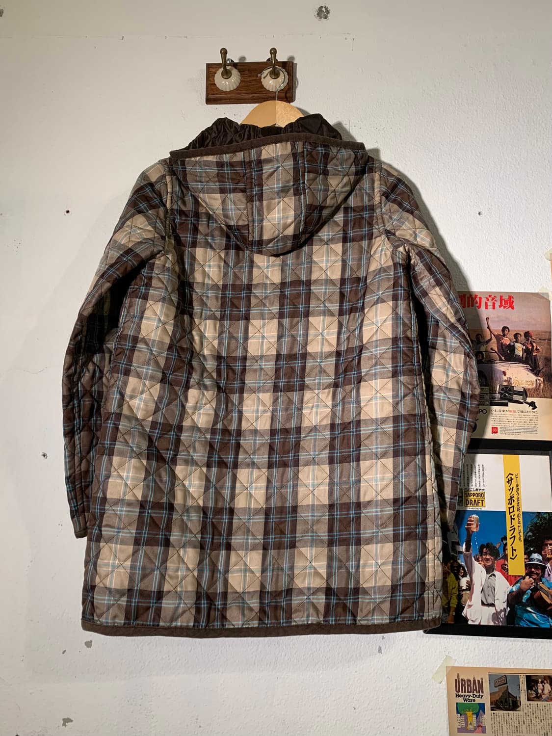 레이빔즈 체크 퀼팅자켓 상품이미지3