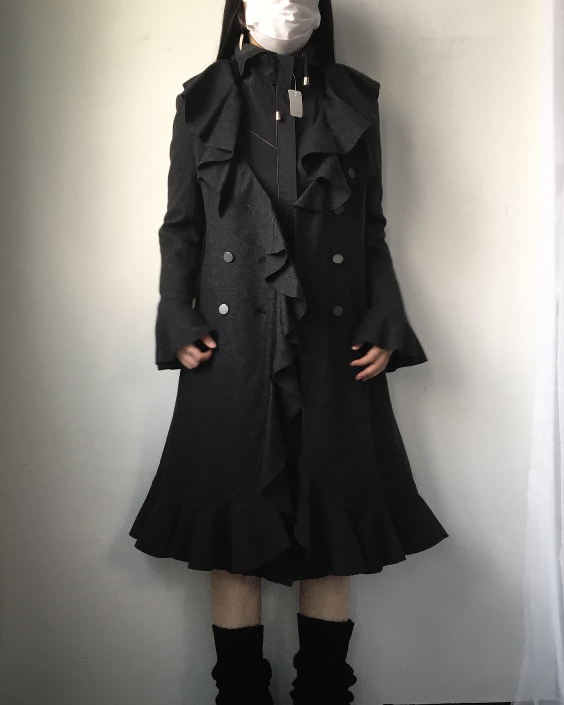 Frill point woolen coat 상품이미지6