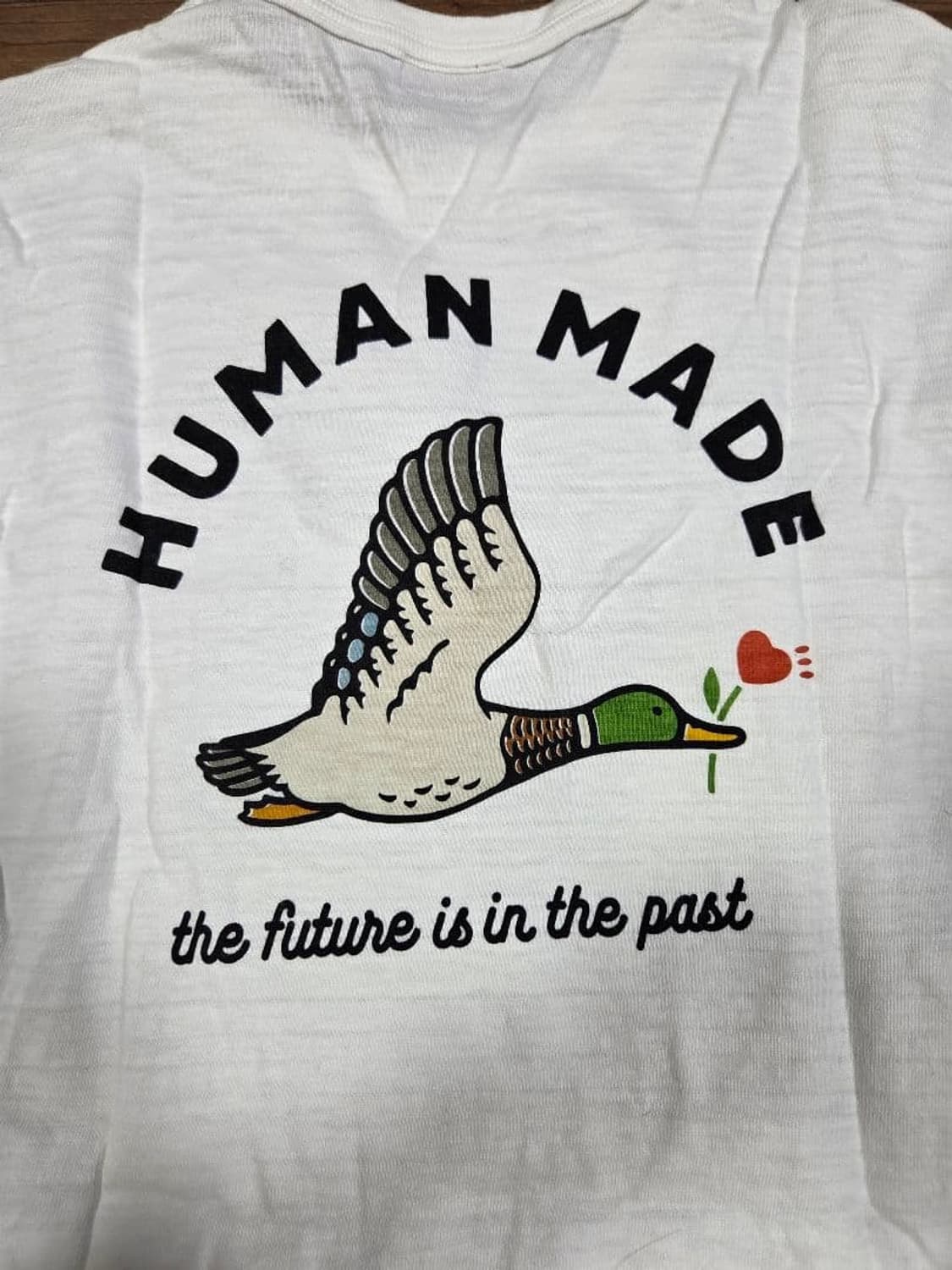 휴먼 메이드 그래픽 롱슬리브 티셔츠 화이트 상품이미지6