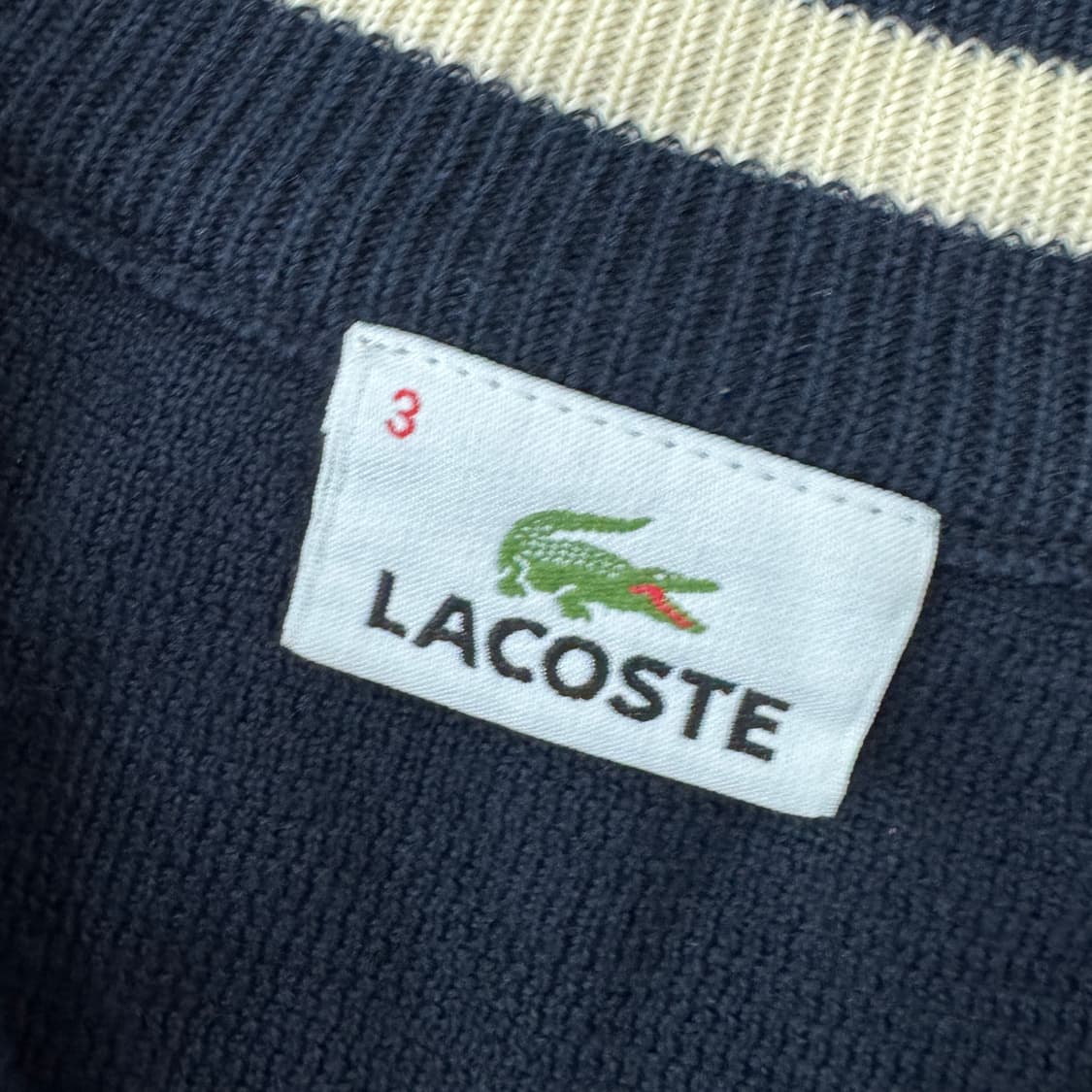95 라코스테 진네이비 투웨이 니트 집업  상품이미지6