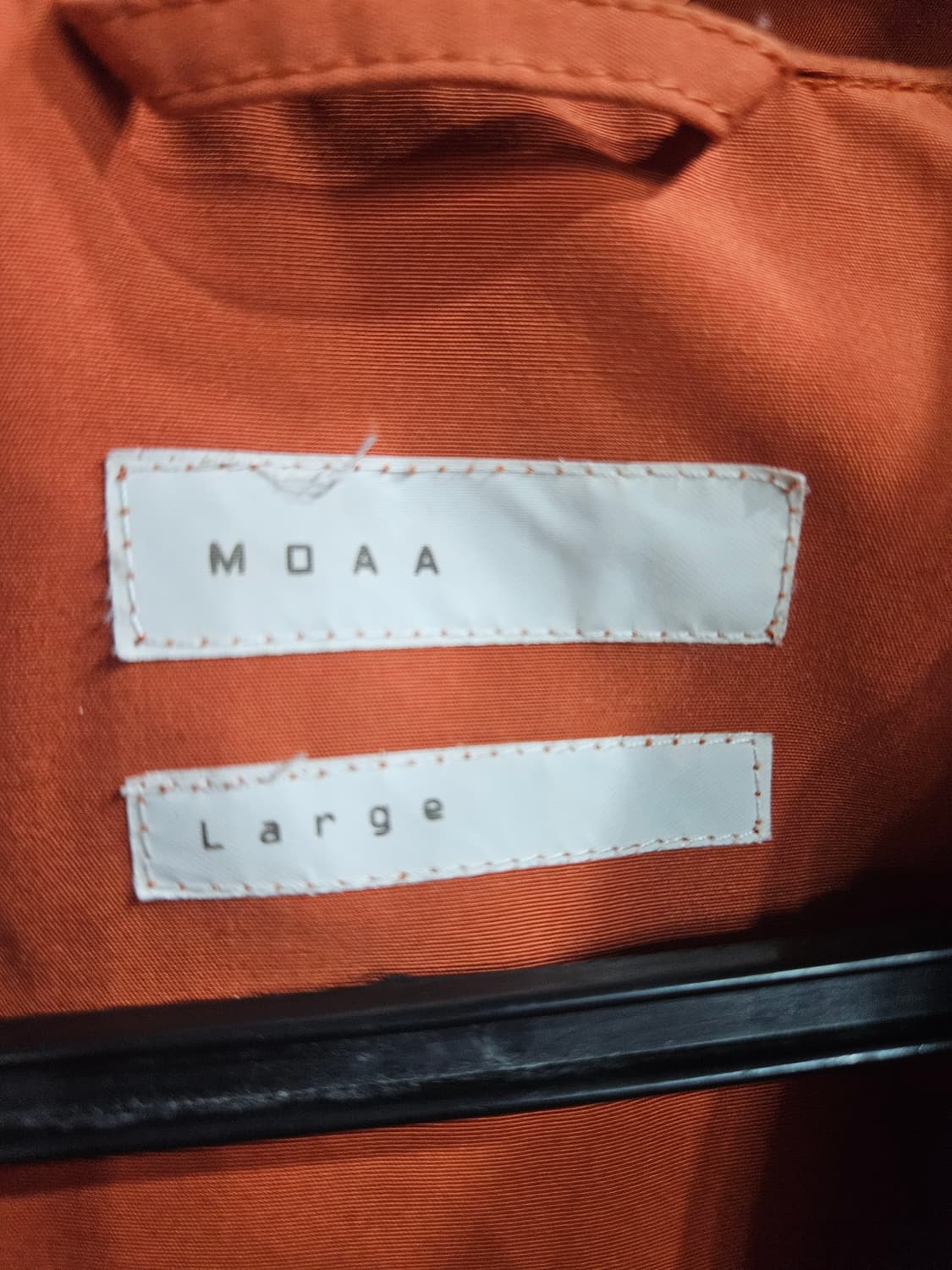 모아 오렌지 남성 세미오버핏 100~105 후드집업 자켓  상품이미지3