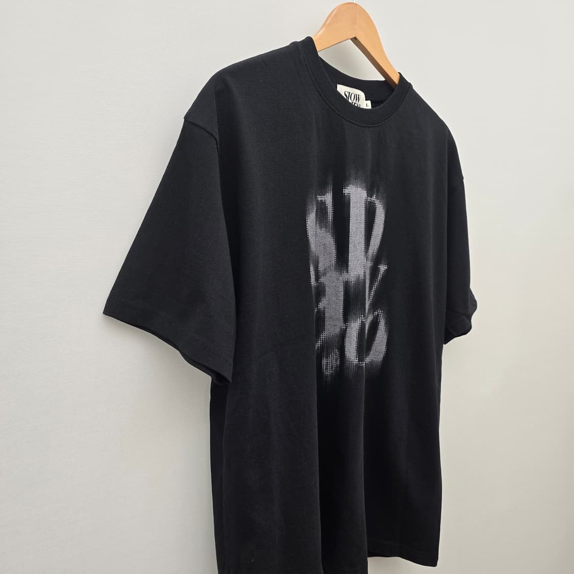 슬로우애시드 블랙 프린팅 반팔 티셔츠 상품이미지2