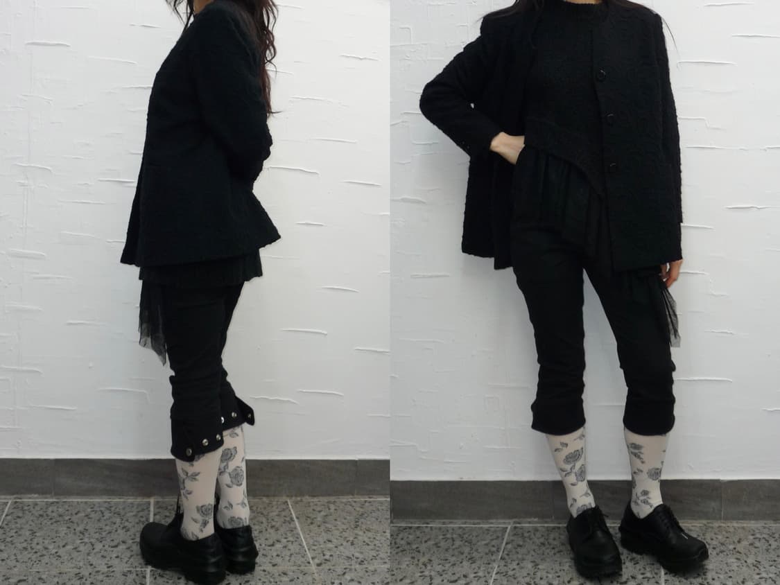 black feminine wool jacket 상품이미지3