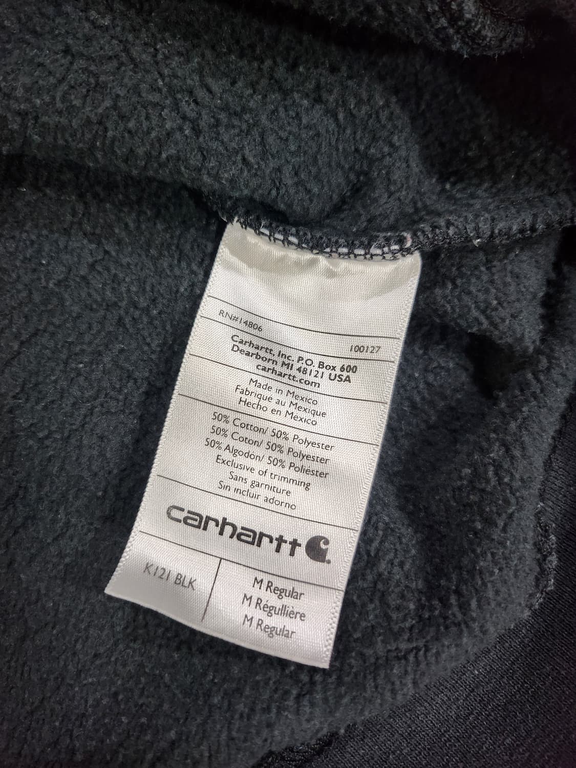 칼하트(Carhartt) 블랙 후드 티셔츠 상품이미지7