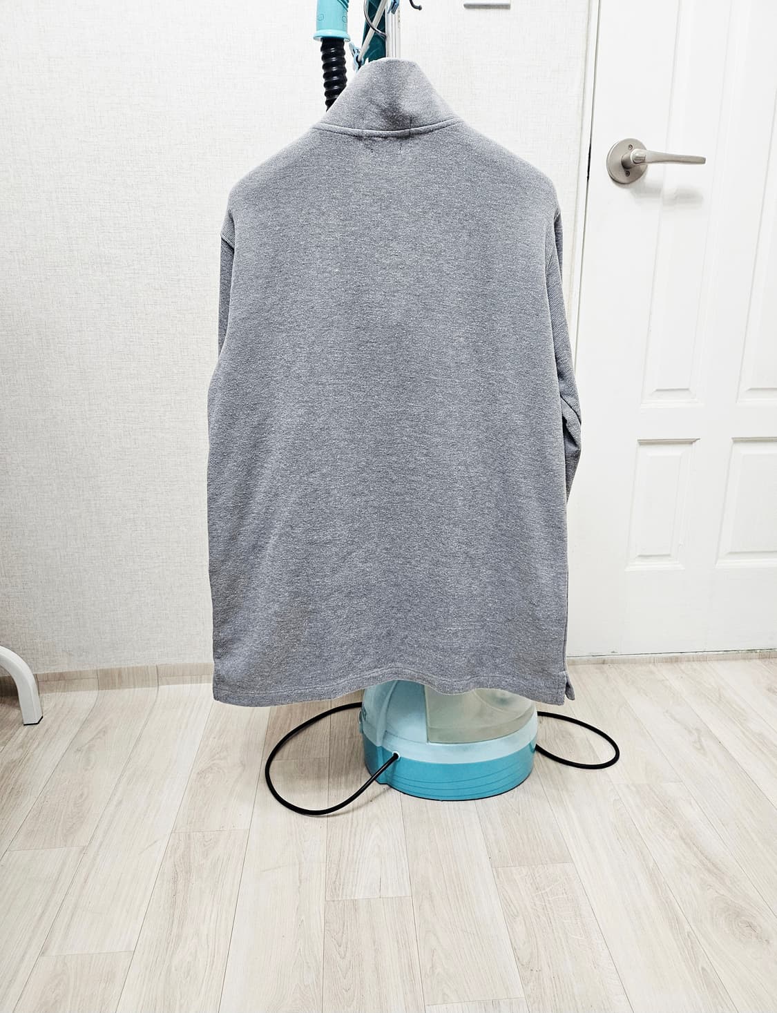 (95)M ☆초대장급☆ 랄프로렌폴로 코튼 [회색그레이] 하프반집업 니트 상품이미지7