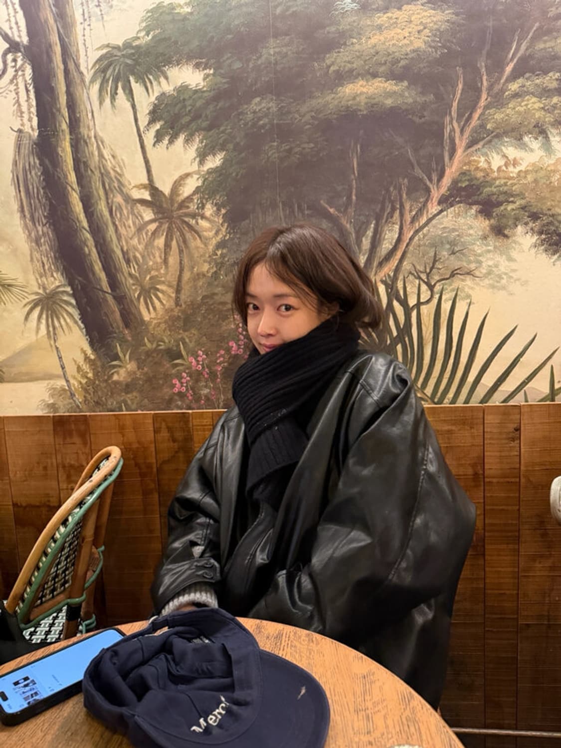 새상품 츄니토리 레더풀업자켓 숏 블랙 상품이미지2