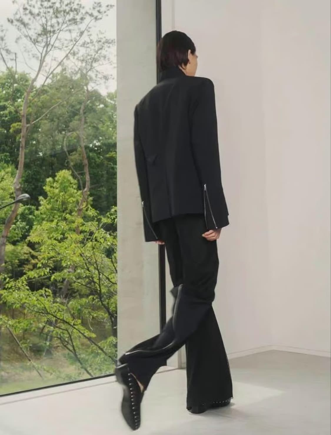 Cmmawear fishnet backzip trouser 상품이미지8