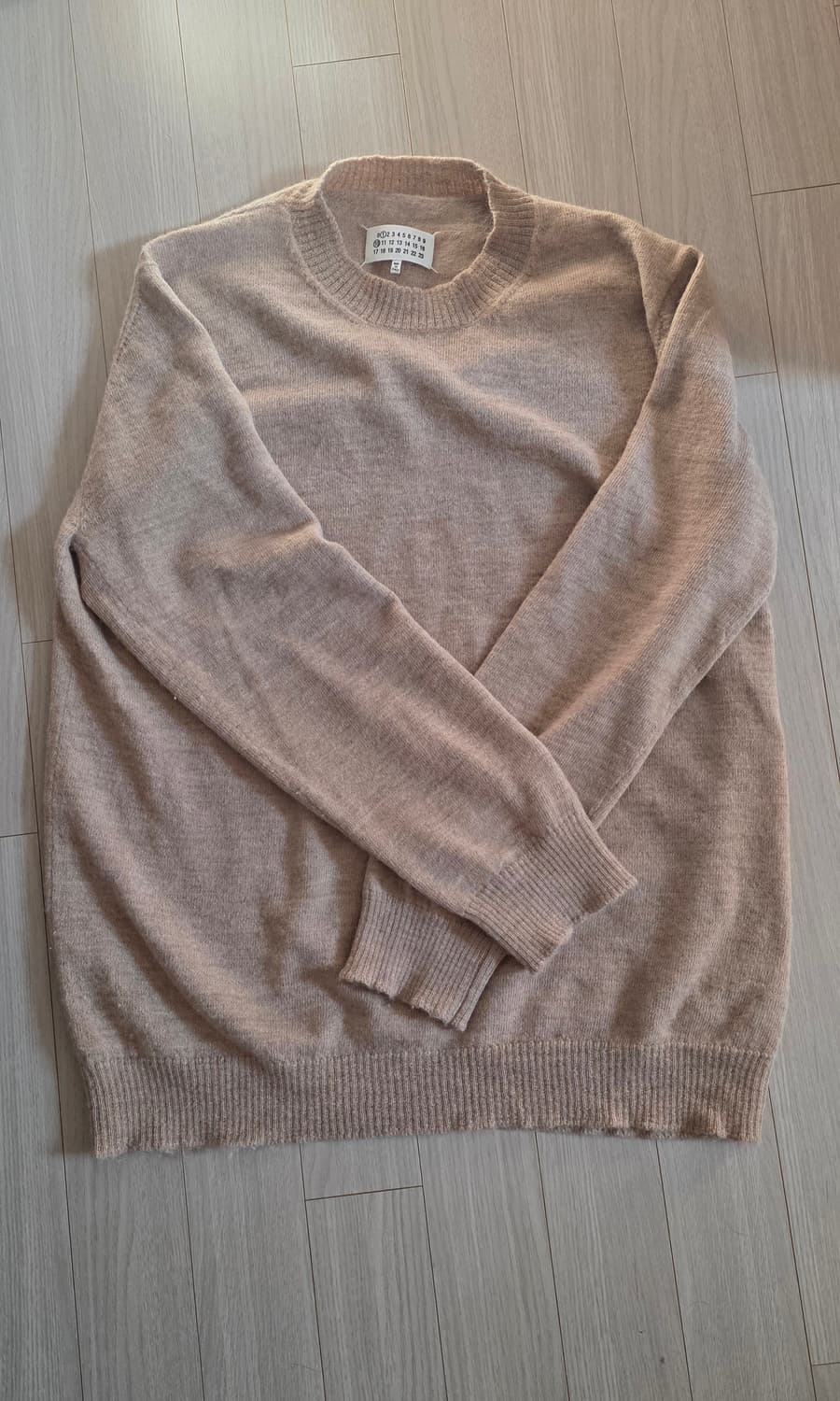 메종 마르지엘라 베이지 울알파카 니트 L사이즈 상품이미지1
