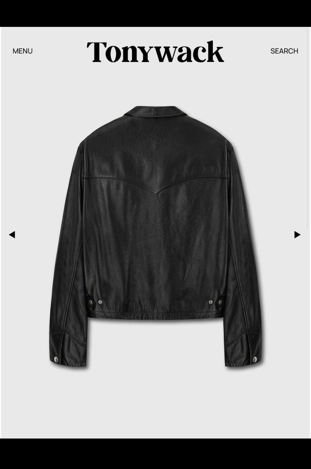 [구매] 토니웩 25ss 레더 크롭 웨스턴 자켓 L사이즈 구매합니다.  상품이미지3