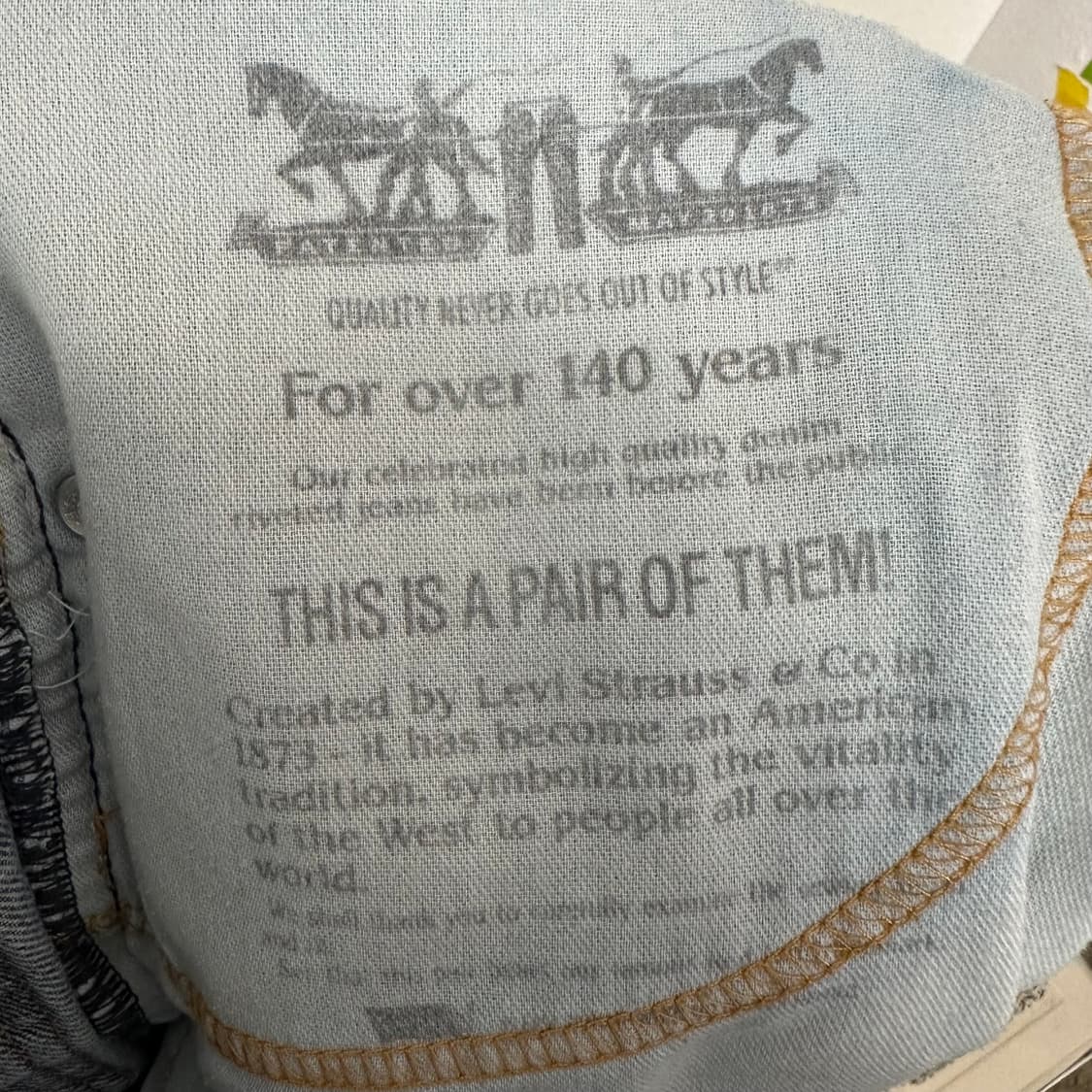 00‘s 리바이스 517 부츠컷 중연청 상품이미지9