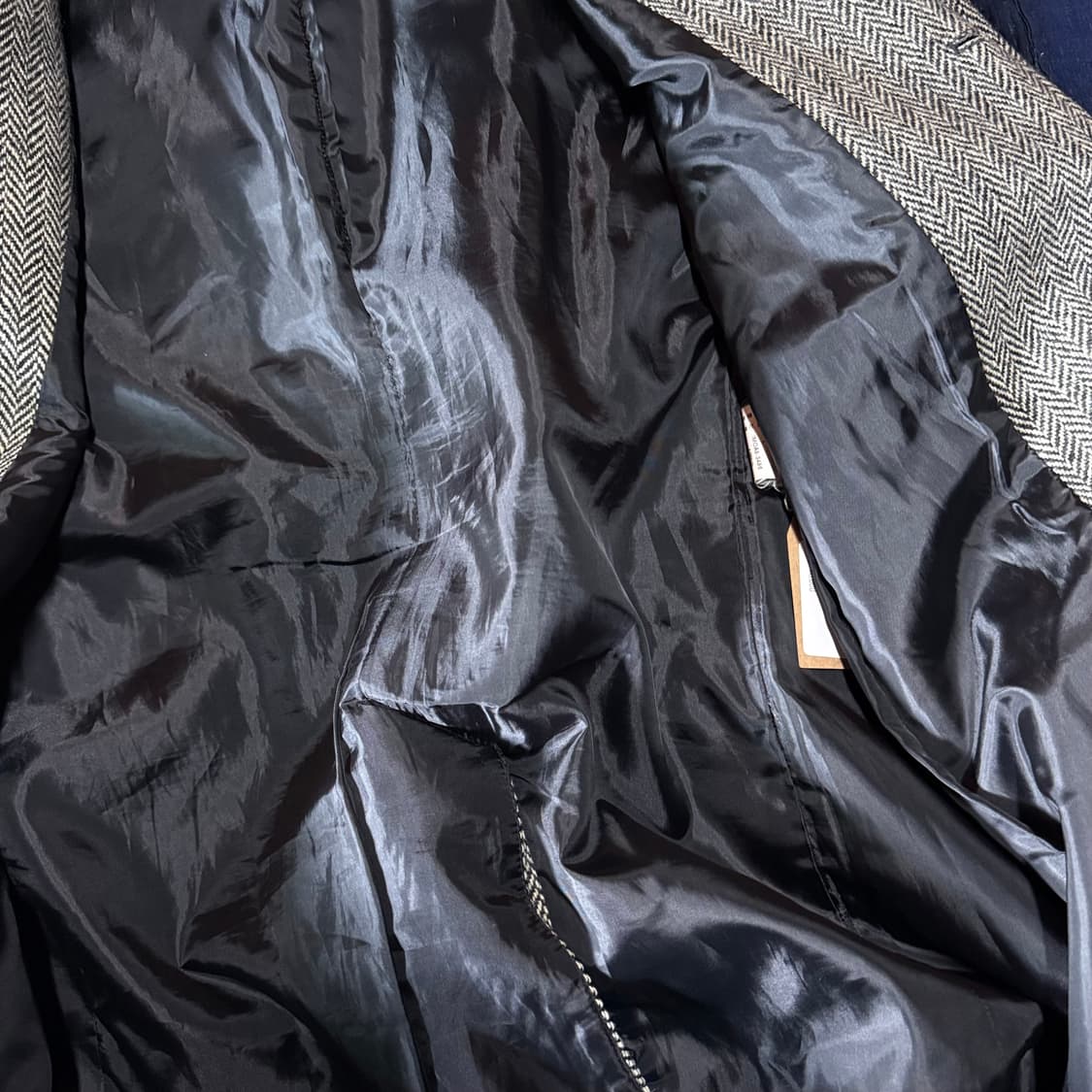 90‘s 빈티지 헤링본 트위드 울 자켓 L 상품이미지4