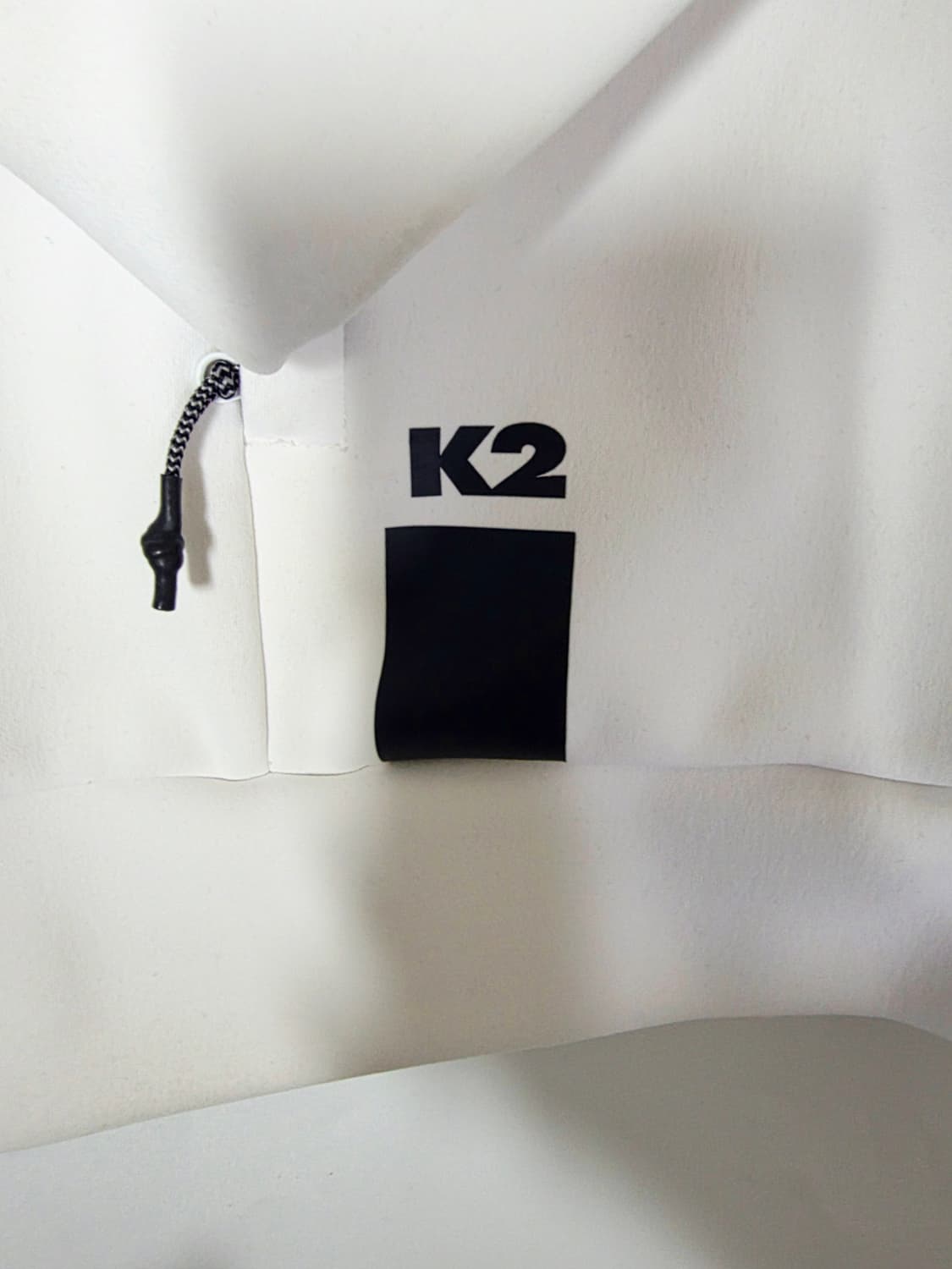 [K2] 한정판 독도 에디션 화이트 블랙 배색 후드 집업 100 (기모X 상품이미지4