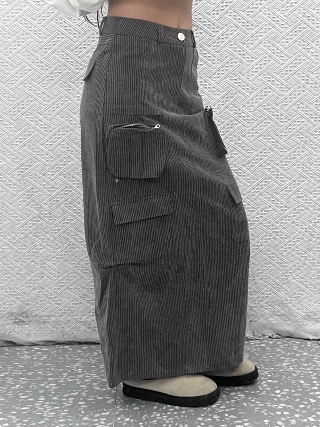 러브이즈트루 캐주얼 사파리 카고 롱스커트 29인치 C07547 상품이미지2