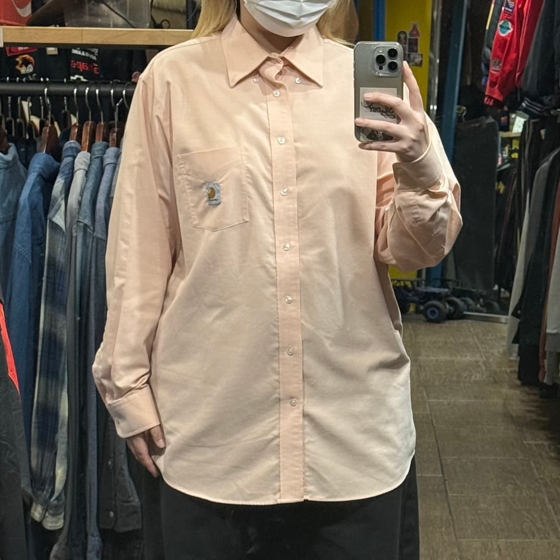 [HI] 칼하트 긴팔셔츠 오렌지  상품이미지1