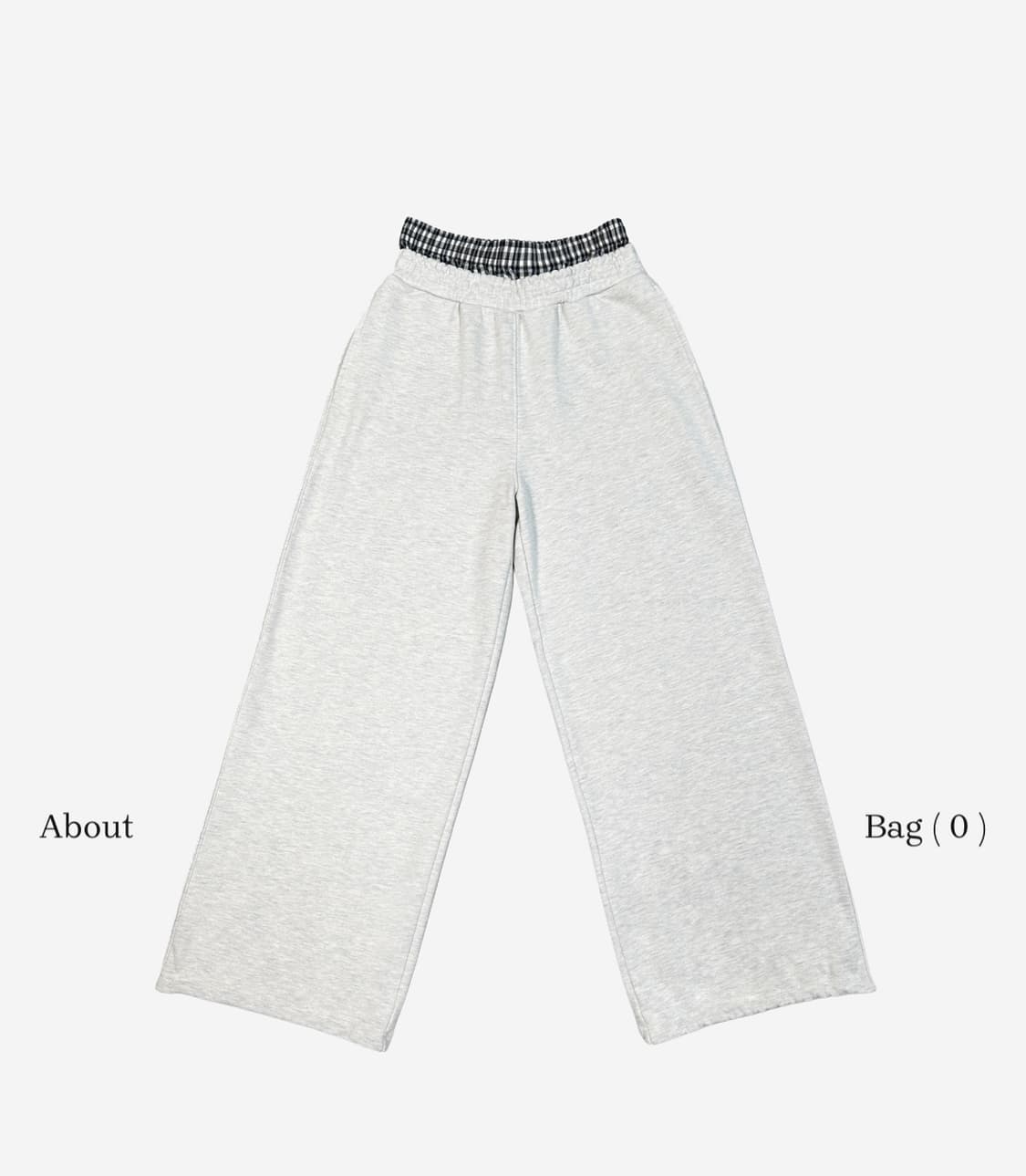 더미스테리어스호텔 체크 레이어드 팬츠 상품이미지1