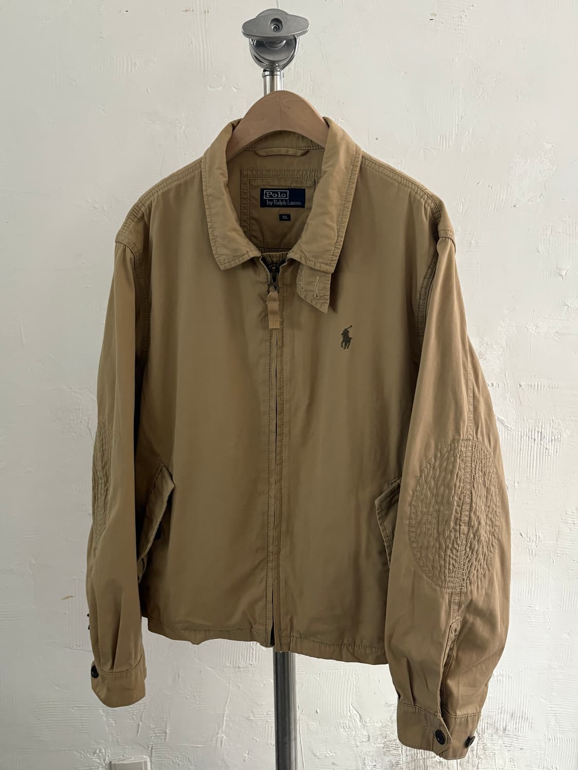 Polo 폴로 랄프로렌 베이지 컬러 엘보우자수 코튼 헤링턴 자켓 상품이미지2