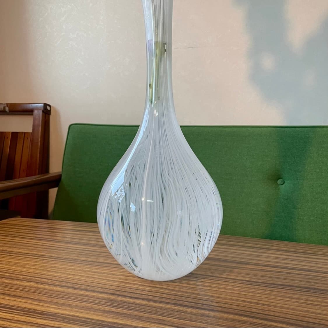 [빈티지 화병] 빈티지 화이트 블로운 글라스 화병 상품이미지8