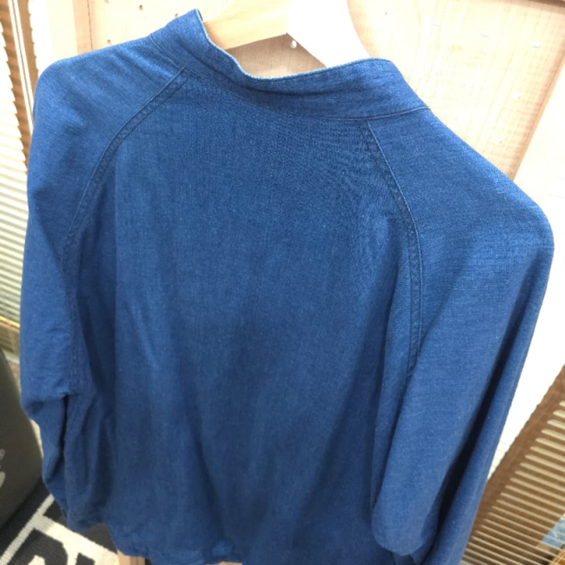 BLUE BLUE 인디고 스탠드칼라 4포켓 셔츠 자켓 상품이미지6