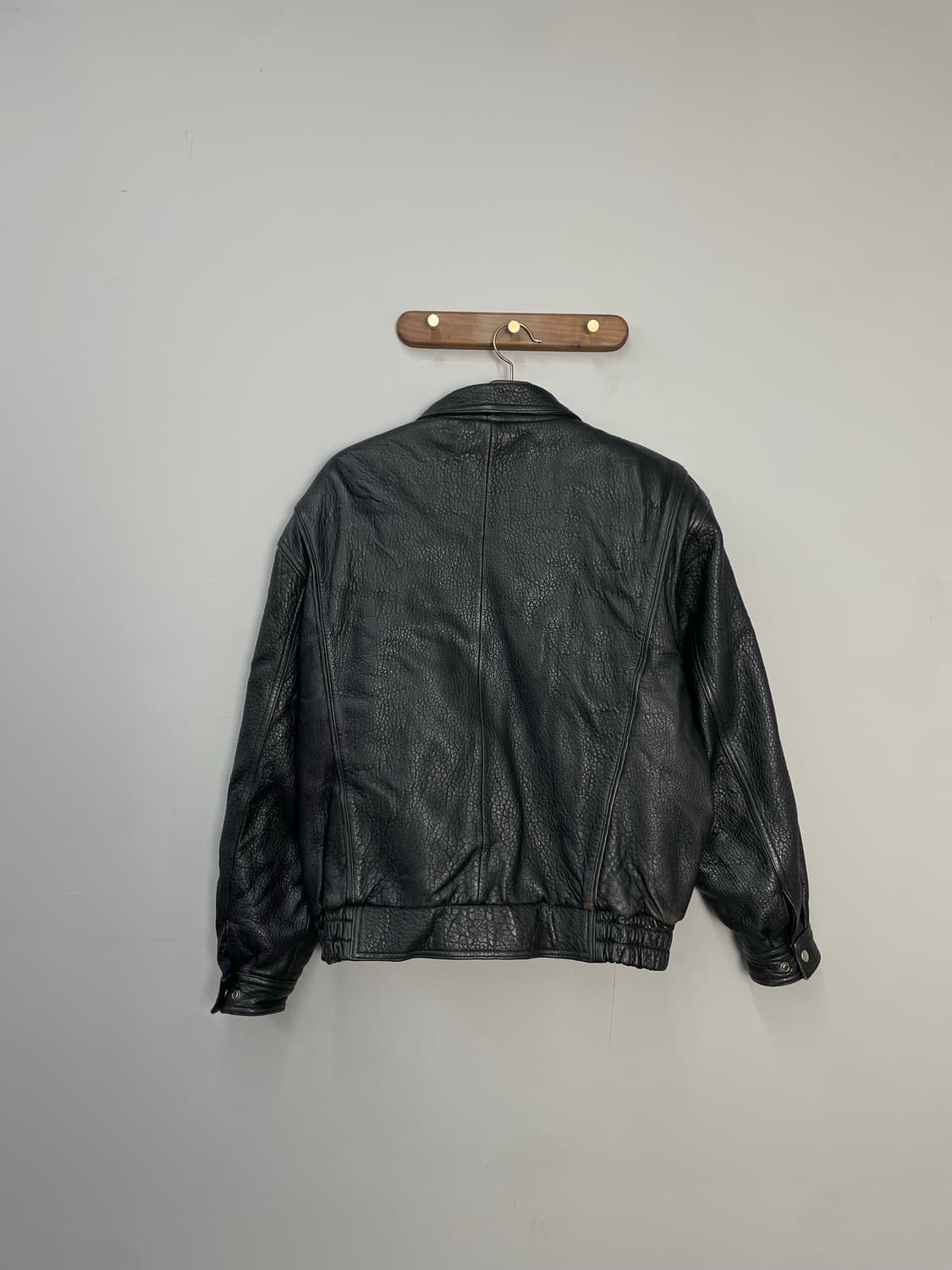 빈티지 블랙 가죽 자켓 H2051 상품이미지4